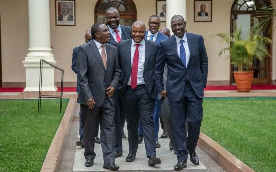 ODM rebel MPs with President William Ruto at State House, Nairobi.